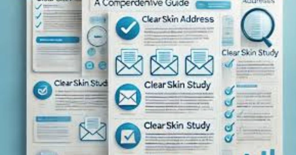 Why Does Clearskinstudy Use Email Info